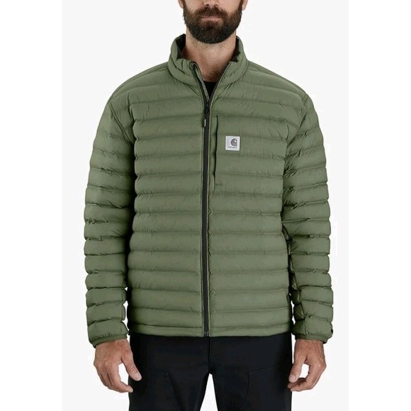 NWT Carhartt Men's 106013 LWD™ Relaxed Fit Stretch Insulated Jac - 3XL - Chive - Picture 3 of 10